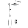 GoodHome Kit de douche thermostatique à encastrer chrome Cavally
