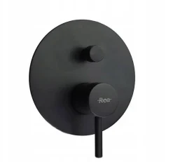 Rea Kit de douche-baignoire encastrée Lungo Black + box