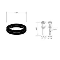 Flomasta Kit de rénovation pour réservoir de toilette