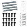 Schulte Kit d'installation pour receveur de douche supérieur à l.120cm avec pieds, rails et fixations,