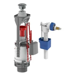 Edouard Rousseau Kit Mécanisme Poussoir NF + Robinet Flotteur NF - - Chromé