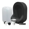 Ti'Pi Kit spécial jardin : urinoir mural sans eau et bidon de récupération 25L - Valorisation de l'urine comme engrais - Noir* Urinoir