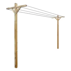 Cémonjardin Kit étendoir à linge extérieur Séville + 2 supports à fixer* Etendoir À Linge
