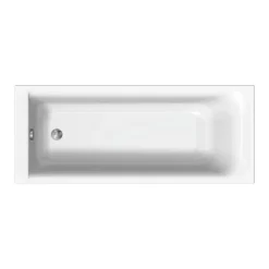 Geberit KOLO by Rekord 160 x 70 cm Baignoire droite avec pieds en acrylique, blanc (XWP1660000)