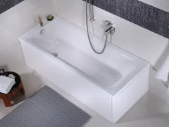 Geberit KOLO by Rekord 160 x 70 cm Baignoire droite avec pieds en acrylique, blanc (XWP1660000)