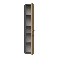 Autres KOMMA - Meuble salle de bain 2 portes - 31x30x174 cm - Colonne rangement SDB* Colonne De Salle De Bains