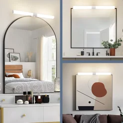 Nettlife Lampe de miroir de salle de bain LED 40 cm 6 W IP44 4 000 K* Miroir Lumineux