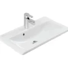 Sanindusa Lavabo à encastrer céramique traditionnelle Look 63x46 blanc (robinet et vidage non inclus)* Vasque À Encastrer
