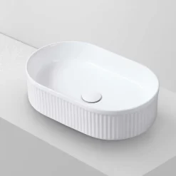 Poalgi Lavabo à poser CORINTO OVALO céramique 49,5x13x31 cm blanc* Vasque À Poser