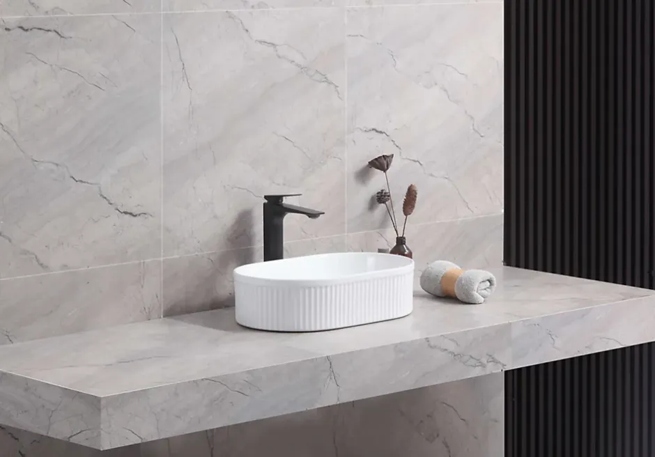 Poalgi Lavabo à poser CORINTO OVALO céramique 49,5x13x31 cm blanc* Vasque À Poser