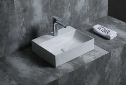Poalgi Lavabo à poser K45 céramique 45,5x12,5x35,5 cm blanc* Vasque À Poser