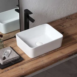Poalgi Lavabo à poser RT4030 céramique 40,5x13x30 cm blanc* Vasque À Poser