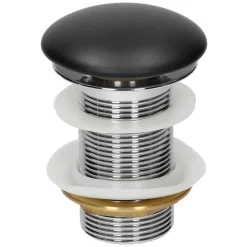 Ml-Design Lavabo a poser noir mat en céramique avec garniture de vidage 510x405x135 mm* Vasque À Poser