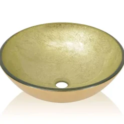 Helloshop26 Lavabo basque salle de bain diamètre verre transparent