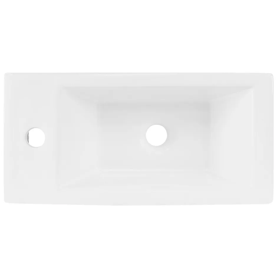 Ml-Design Lavabo de salle de bain vasque à poser toilette blanc en céramique 510 x 250 mm* Vasque À Poser