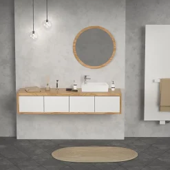 Ml-Design Lavabo de salle de bain vasque à poser toilette blanc en céramique 510 x 250 mm* Vasque À Poser