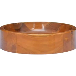 Helloshop26 Lavabo de salle d'eau vasque à bois* Lavabo