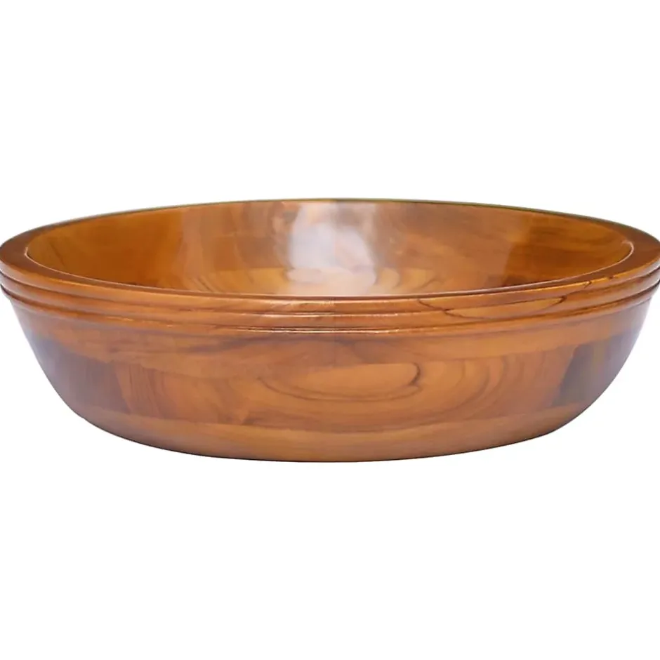 Helloshop26 Lavabo de salle d'eau vasque à bois