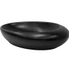 Luxebath Lavabo en ceramique noir mat vasque a poser pour salle de bain 585x375x145 mm