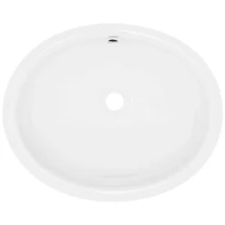 Ml-Design Lavabo en céramique blanc avec garniture de vidage et trop-plein* Vasque À Encastrer