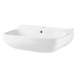 GoodHome Lavabo en céramique, blanc, l.55 cm Teesta* Lavabo