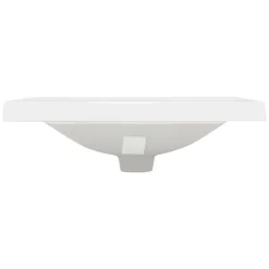 Ml-Design Lavabo en céramique blanc avec garniture de vidage et trop-plein 510x155x415 mm