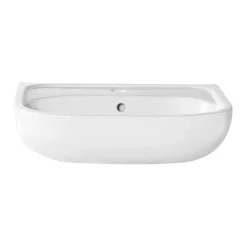 GoodHome Lavabo en céramique blanche l.57 cm Cavally* Lavabo