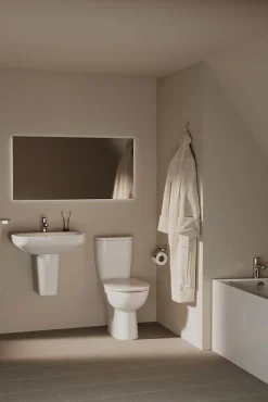 Ideal Standard Lavabo en porcelaine vitrifiée blanche l.55 x H.18 x P.44 cm,* Lavabo