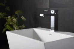 Bernstein Lavabo mural suspendu design 50x35x40cm en fonte minérale - TW18