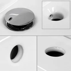 Ml-Design Lavabo éncastre en céramique blanc vasque a poser rectangulaire 810x165x640 mm