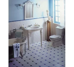 Sarreguemines Lavabo sur colonnettes Louxor blanc* Lavabo