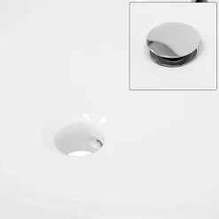ECD Germany Lavabo vasque à poser / suspendu céramique salle de bain lave-mains 605 x 460 mm
