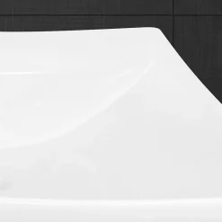 ECD Germany Lavabo vasque à poser / suspendu céramique salle de bain lave-mains 605 x 460 mm