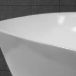 ECD Germany Lavabo vasque a poser en ceramique blanche Evier ovale salle de bain 505x385 mm