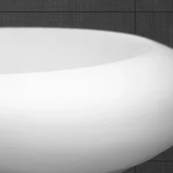 ECD Germany Lavabo vasque a poser en ceramique blanche Evier ovale salle de bain 585x375 mm* Vasque À Poser