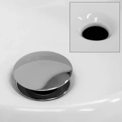 ECD Germany Lavabo vasque a poser salle de bain en ceramique rond 350 mm design moderne* Vasque À Poser