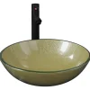 Helloshop26 Lavabo vasque salle de bain diamètre verre transparent