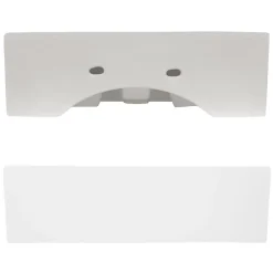 ECD Germany Lavabo vasque salle de bain en céramique suspendu / à poser angulaire 415x360mm