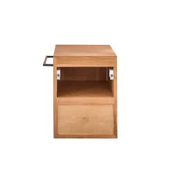 Berah Getah Lave main en teck massif suspendu 40 cm* Meuble Sous-Vasque