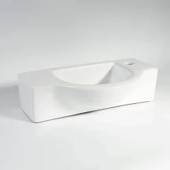 Rue Du Bain Lave Main Rectangulaire Sans trop Plein - Céramique - 45x25 cm - Arum* Lavabo