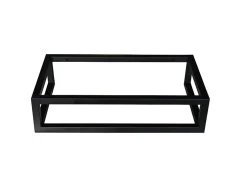 Vente-unique Lave main suspendu en béton avec support - Robinetterie à droite - L40 x l22 cm - UCHAMI