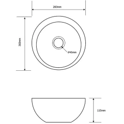 Planète Bain Lave mains design en bol blanc