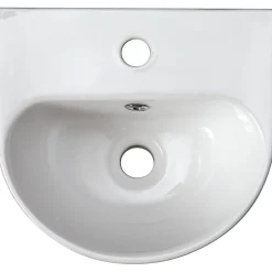 Planète Bain Lave mains en céramique à suspendre 35.5 cm avec trop plein - Lester