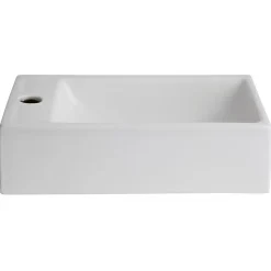 Planète Bain Lave mains rectangle blanc contemporain