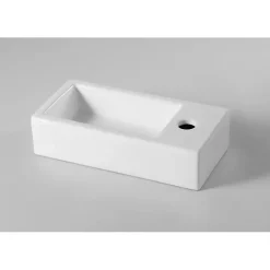 Planète Bain Lave mains rectangle design blanc* Lavabo