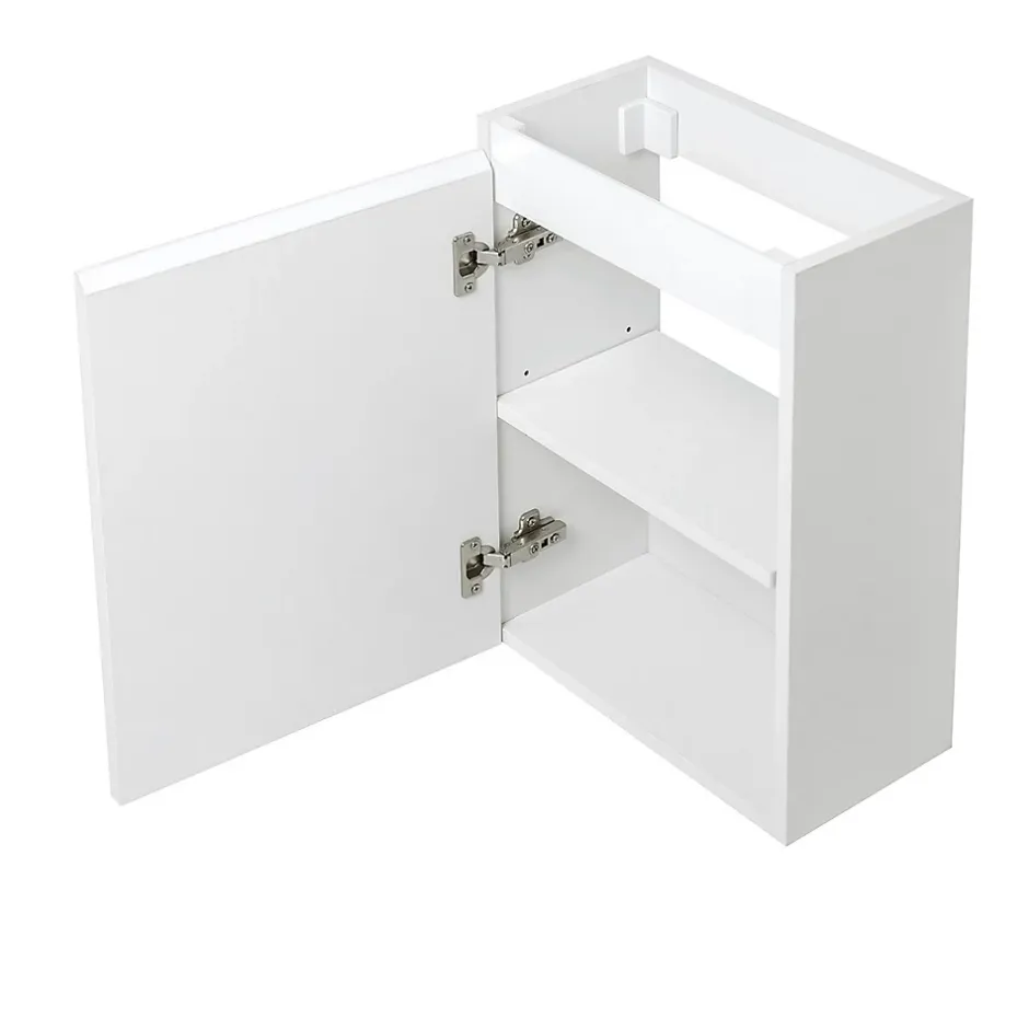Bain-Bain Lave-main Prémonté Blanc 40Cm + Vasque céramique Blanche BILY -
