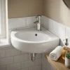 GoodHome Lave-mains céramique blanc Vedi* Lavabo