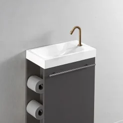 Essebagno Lave-mains cuivre brossé eau froide Indus* Robinet Lave-Mains