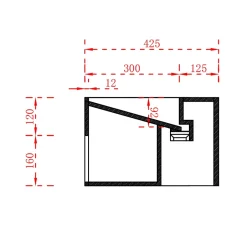 Bernstein Lave-mains d'angle en fonte minérale TWG70 - blanc mat - 50x50x28cm