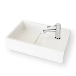 Ambra Lave-mains salle de bain suspendu 35 cm en Solide surface - Manita D* Lavabo